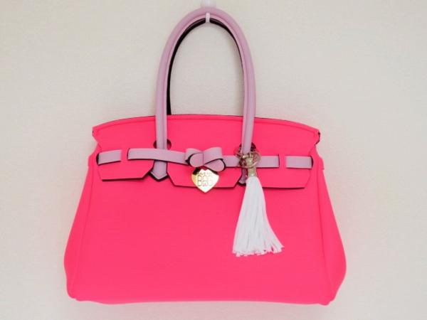 セーブマイバッグ、ピンクのハンドバッグ